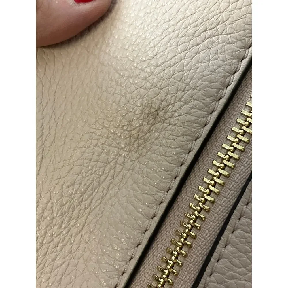 MICHAEL KORS, LARGE LIGHT PINK PEBBLED LEATHER BACKPACK